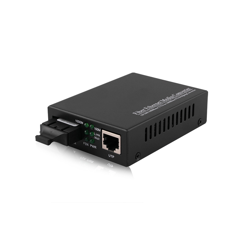Media Converter 1x Ethernet RJ45 - 2x SC Tx/Rx<br>Gigabit 2FO Singlemodo 25km