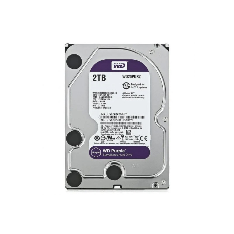 HDD 2TB 64MB Série Purple